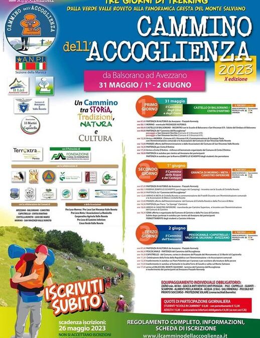 Cammino dell’accoglienza 2023